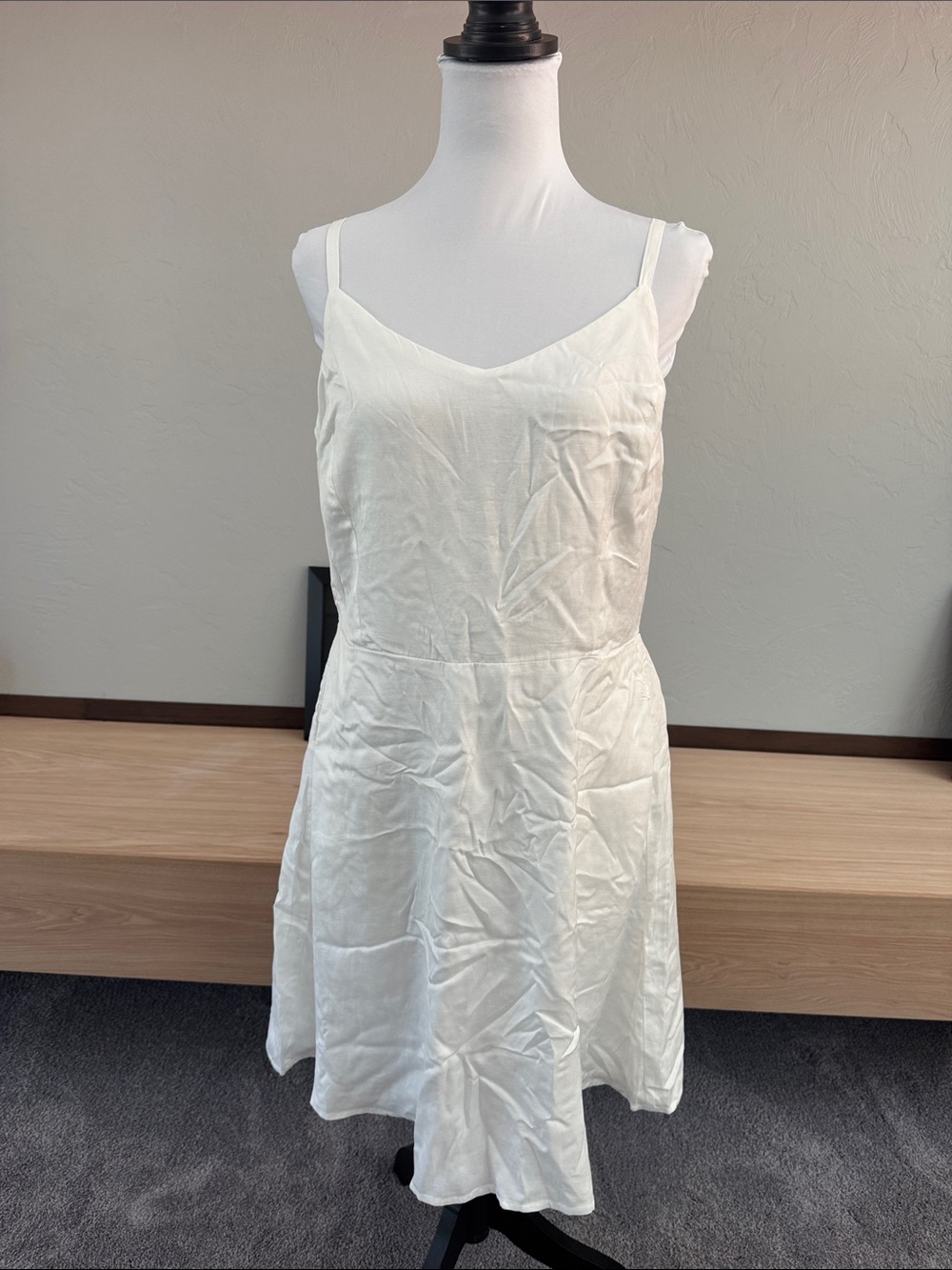 Maurices White Mini Dress with Spaghetti Straps - NWOT